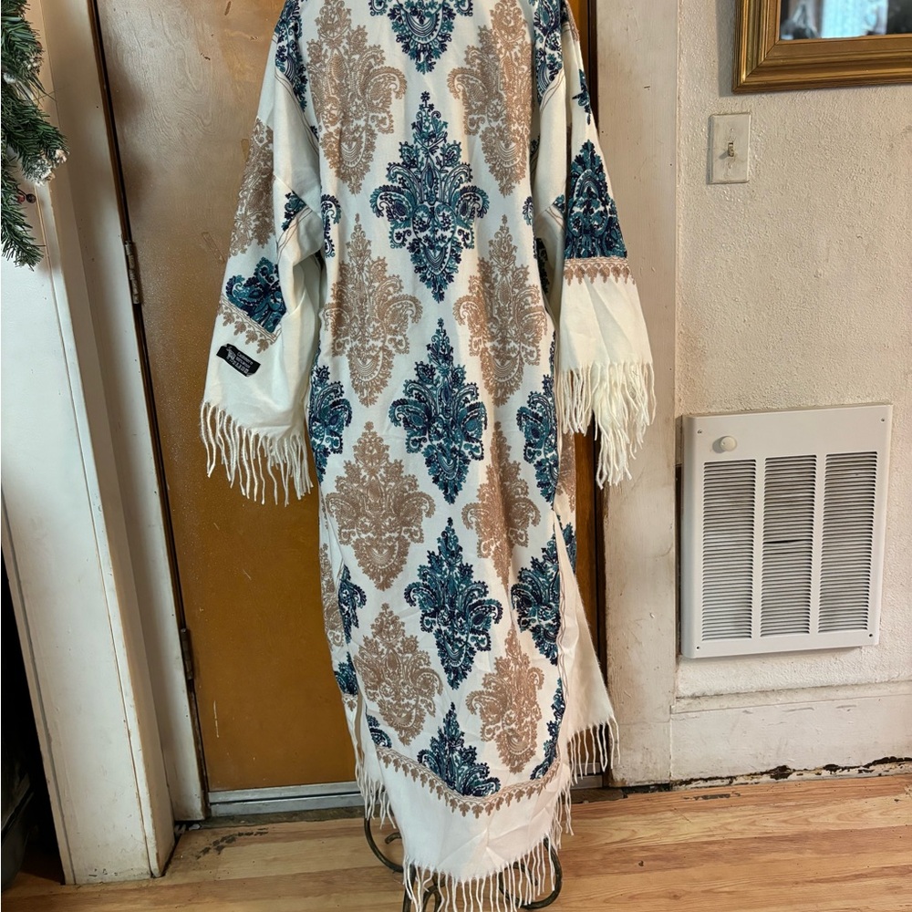 Bundle for @Strouart Winter Wool Kimono Duster Cardigan Embroidered - Picture 5 of 13